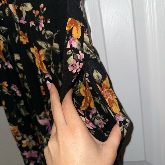 AE Floral Black Jumpsuit - Picture 5 of 8